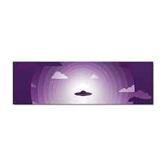 Ufo Illustration Style Minimalism Silhouette Sticker (bumper) by Cendanart