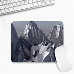 Gray Mountain Illustration Grey Mountain Digital Small Mousepad by Cendanart