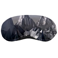 Gray Mountain Illustration Grey Mountain Digital Sleep Mask by Cendanart