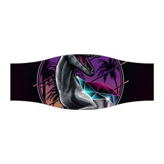 Style Dinosaur  80s Synth Retrowave Stretchable Headband by Cendanart