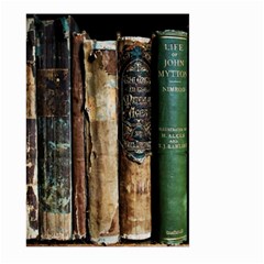 Assorted Color Books Old Macro Large Garden Flag (two Sides) by Cendanart