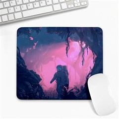 Beeple Astronaut Spacesuit 3d Digital Art Artwork Jungle Large Mousepad by Cendanart