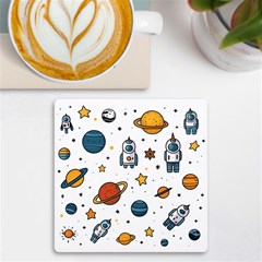 Set Cartoon Symbol Pattern Uv Print Square Tile Coaster  by Bedest