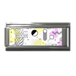 Graphic Design Geometric Background Superlink Italian Charm (9mm) Front