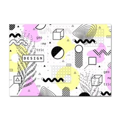 Graphic Design Geometric Background Sticker A4 (10 Pack) by Bedest