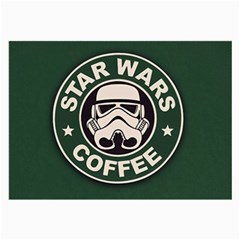 Stormtrooper Coffee Large Glasses Cloth by Cendanart