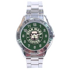 Stormtrooper Coffee Stainless Steel Analogue Watch by Cendanart