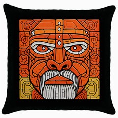 Face Skull Head Art Throw Pillow Case (black) by Ndabl3x