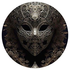 Mask Tribal Round Trivet by Ndabl3x