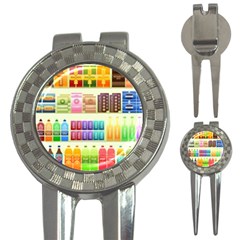Supermarket Shelf Products Snacks 3-in-1 Golf Divots by Cendanart