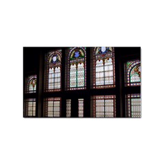 Stained Glass Window Krotoszyn Sticker (rectangular) by Cendanart
