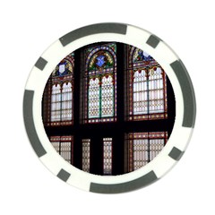 Stained Glass Window Krotoszyn Poker Chip Card Guard (10 Pack) by Cendanart