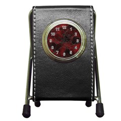 Mosaic Glass Glass Mosaic Colorful Pen Holder Desk Clock by Cendanart