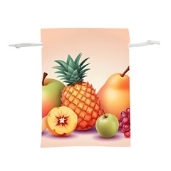 Fruit Pattern Apple Abstract Food Lightweight Drawstring Pouch (s) by Proyonanggan