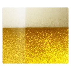 Light Beer Texture Foam Drink In A Glass Premium Plush Fleece Blanket (small) by Cemarart