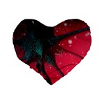 Coronavirus Corona Virus Standard 16  Premium Flano Heart Shape Cushions Back