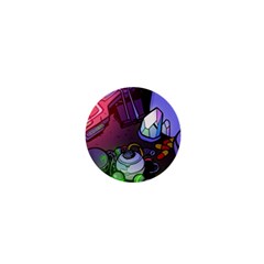 Graffiti Corazones Kingdom Saga Super 1  Mini Buttons by Cemarart