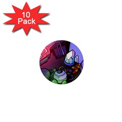 Graffiti Corazones Kingdom Saga Super 1  Mini Magnet (10 Pack)  by Cemarart