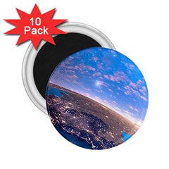 Earth Blue Galaxy Sky Space 2 25  Magnets (10 Pack)  by Cemarart