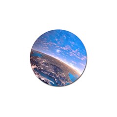 Earth Blue Galaxy Sky Space Golf Ball Marker (4 Pack) by Cemarart