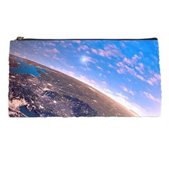 Earth Blue Galaxy Sky Space Pencil Case by Cemarart