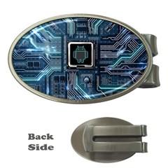 Circuit Board Motherboard Money Clips (oval)  by Cemarart