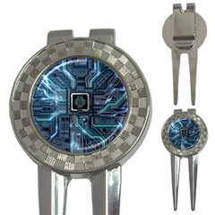 Circuit Board Motherboard 3-in-1 Golf Divots by Cemarart