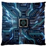 Circuit Board Motherboard Standard Premium Plush Fleece Cushion Case (One Side) Front