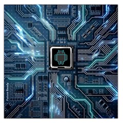 Circuit Board Motherboard Square Satin Scarf (36  X 36 ) by Cemarart