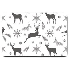 Gray-christmas-element-background-f4f0c9d44b5bbf0cb59e1f7f8d159344 Large Doormat by saad11