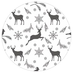 Gray-christmas-element-background-f4f0c9d44b5bbf0cb59e1f7f8d159344 Round Trivet by saad11