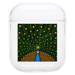 Peacock Feathers Tail Green Beautiful Bird Soft Tpu Airpods 1/2 Case by Ndabl3x