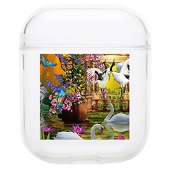 Garden Of Paradise Butterfly Swan Bird Painting Gazebo, Peacock Flower Soft Tpu Airpods 1/2 Case by Ndabl3x