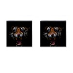 Tiger Angry Nima Face Wild Cufflinks (Square) Front(Pair)