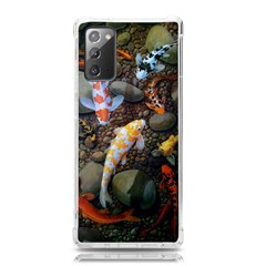 Koi Fish Clown Pool Stone Samsung Galaxy Note 20 Tpu Uv Case by Cemarart