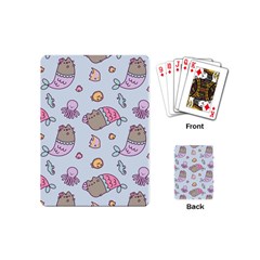 Pusheen Cat Cute Playing Cards Single Design (mini) by Grandong