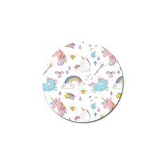 Unicorn Diamond Rainbow Shooting Star Golf Ball Marker (10 Pack) by Grandong