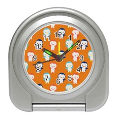 Cute Penguin Funny Pattern Travel Alarm Clock by Grandong