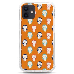 Cute Penguin Funny Pattern Iphone 12 Mini Tpu Uv Print Case	 by Grandong