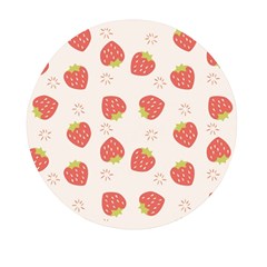 Strawberries Pattern Design Mini Round Pill Box (pack Of 5) by Grandong