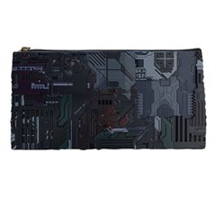 Abstract Tech Computer Motherboard Technology Pencil Case by Cemarart