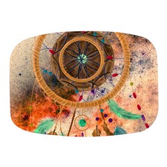 Dream Catcher Colorful Vintage Mini Square Pill Box by Cemarart