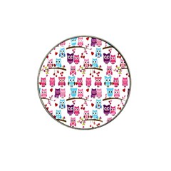 Owl Pattern Hat Clip Ball Marker by Cemarart
