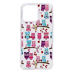 Owl Pattern Iphone 14 Pro Max Tpu Uv Print Case by Cemarart