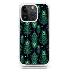 Peacock Pattern Iphone 14 Pro Tpu Uv Print Case by Cemarart