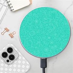 Background, Doodle, Pattern, Wireless Fast Charger(white) by nateshop