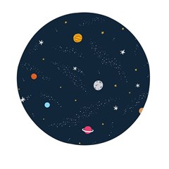 Universe Color Doodle , Art Mini Round Pill Box (pack Of 3) by nateshop