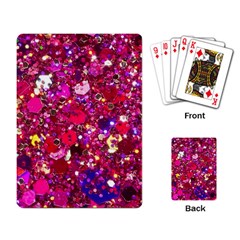 Pink Glitter, Cute, Girly, Glitter, Pink, Purple, Sparkle Playing Cards Single Design (rectangle) by nateshop