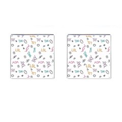 Doodle Pattern Cufflinks (square) by Proyonanggan