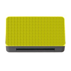 Yellow Lego Texture Macro, Yellow Dots Background Memory Card Reader With Cf by nateshop